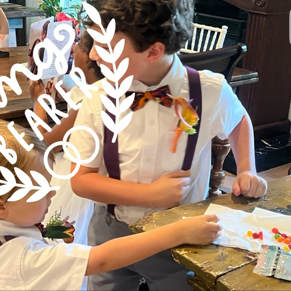 Colorful Bow Tie & Matching suspenders for Kids